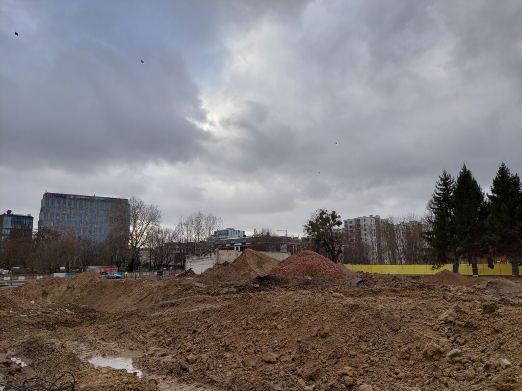 Panorama placu budowy