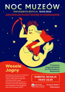 Plakat promujący Noc Muzeów w APW