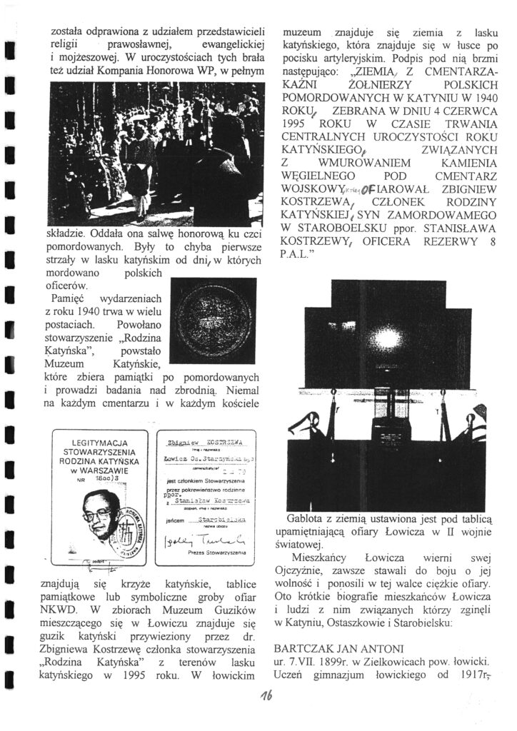 Karta z tekstem drukowanym w języku polskim i pięcioma ilustracjami, między innymi legitymacji ze zdjęciem