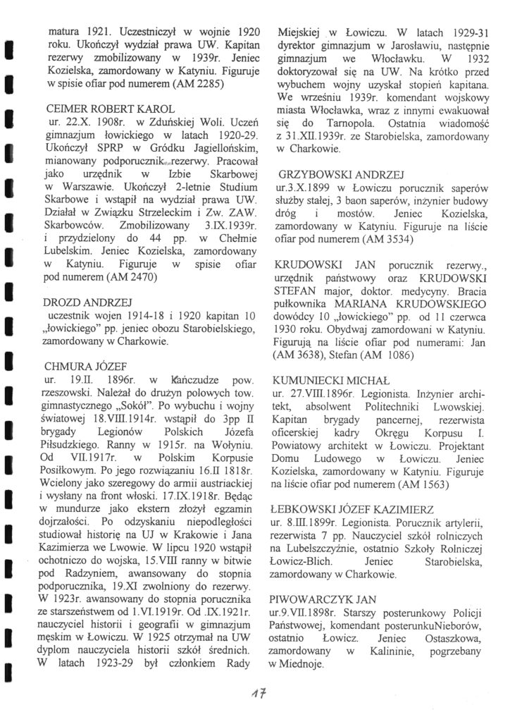 Karta z tekstem drukowanym w języku polskim
