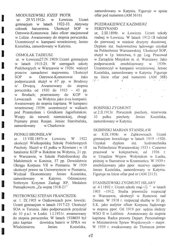 Karta z tekstem drukowanym w języku polskim